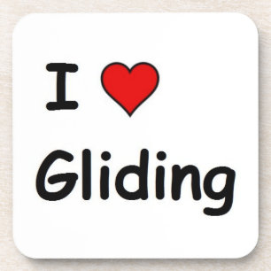 I Liebe Gliding Untersetzer