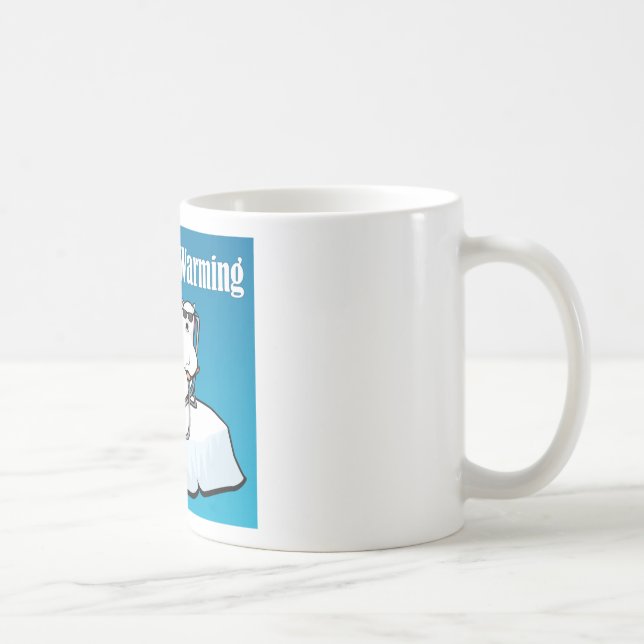 I Liebe-globale Erwärmung Kaffeetasse (Rechts)