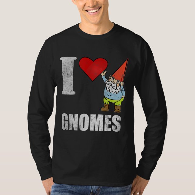 I Liebe Gnomes Garden T-Shirt (Vorderseite)