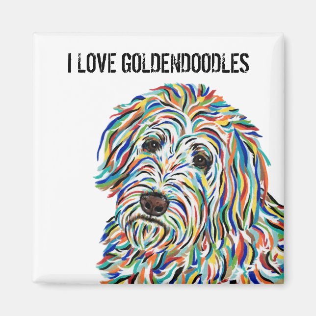 I Liebe Goldendoodles Magnet (Vorne)