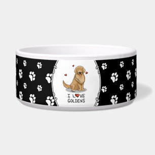 I Liebe Goldens I Liebe Golden Retrievers Niedlich Napf