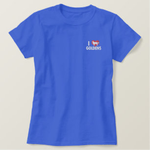 I Liebe Goldens Women's Besticktes T-Shirt