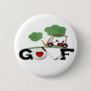I Liebe Golf Button