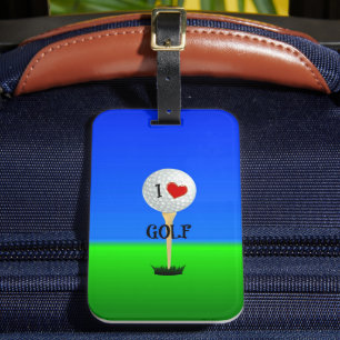 I Liebe Golf Gepäckanhänger