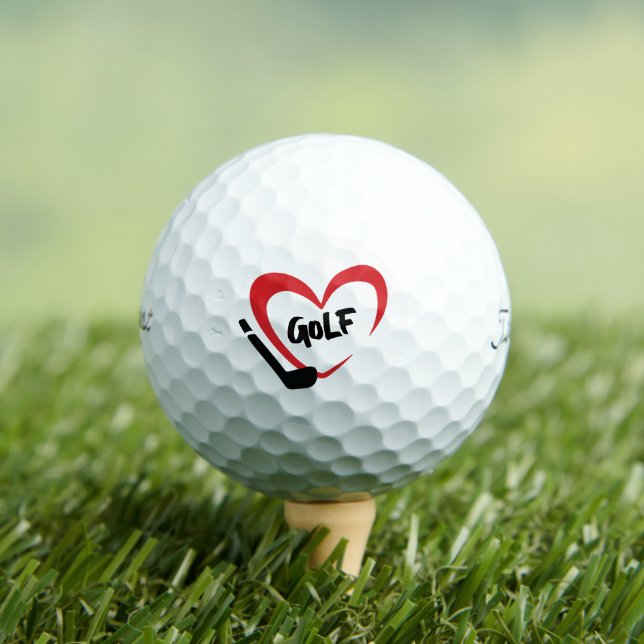 I Liebe Golf, Name des Geliebten, Text für Herz Golfball (Insitu T-Shirt)