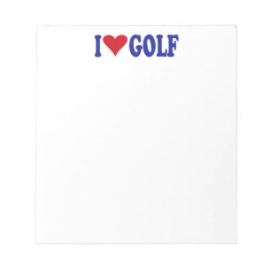 I Liebe Golf Notizblock