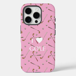 I Liebe Golf Rosa iPhone 16 Pro Hülle