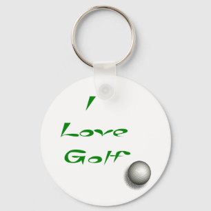 I Liebe Golf Schlüsselanhänger