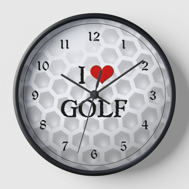 I Liebe Golf Uhr (Vorderseite)