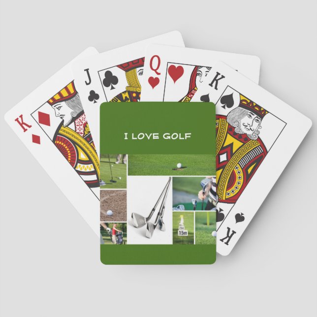 I Liebe Golfspielkarten Spielkarten (Rückseite)