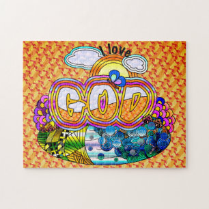 I Liebe-Gott-Puzzlespiel