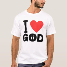 I Liebe Gotteskreuz T-Shirt