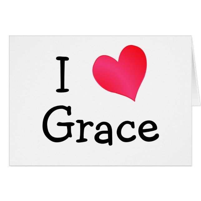 I Liebe Grace (Vorderseite (Horizontal))
