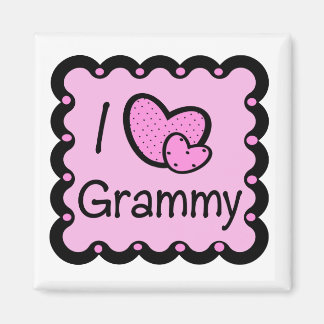 I Liebe Grammy Niedlicher T - Shirt Magnet