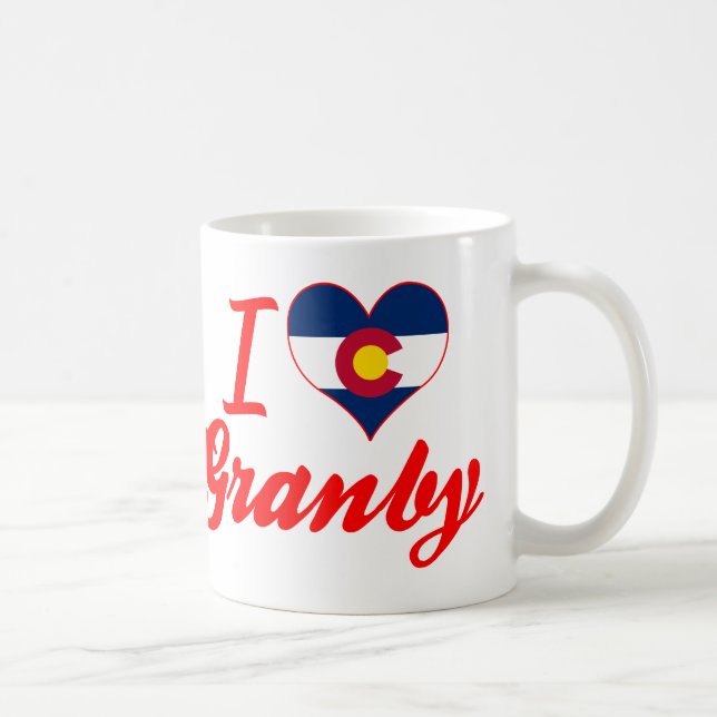 I Liebe Granby, Colorado Kaffeetasse (Rechts)