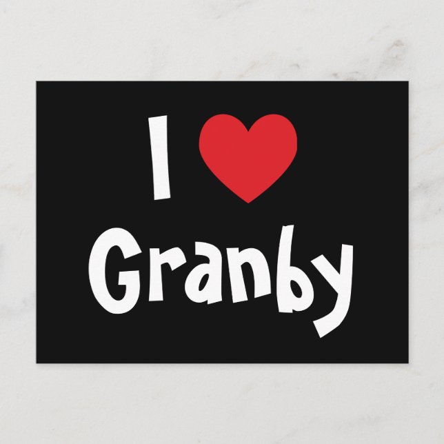 I Liebe Granby Postkarte (Vorderseite)