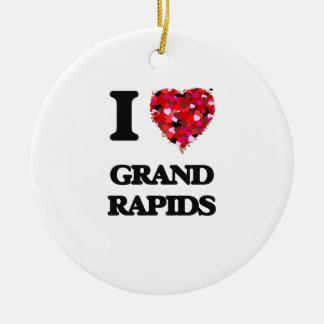 I Liebe Grand Rapids Michigan Keramik Ornament