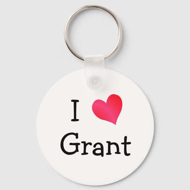 I Liebe Grant Schlüsselanhänger (Vorderseite)