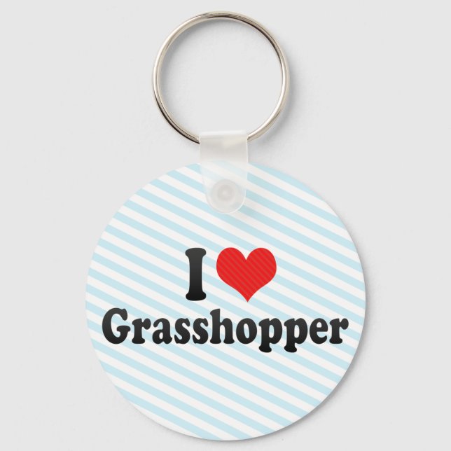 I Liebe Grasshopper Schlüsselanhänger (Vorderseite)