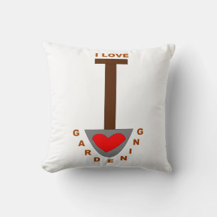 I Liebe Gratage Spade Kissen