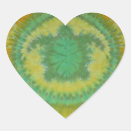 I Liebe Green Turtles Gefärbte Krawatte Phat Dyes Herz-Aufkleber