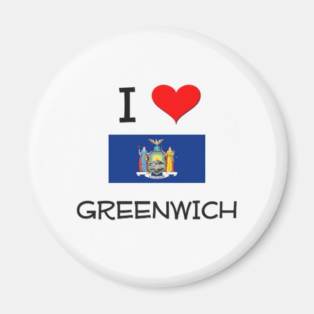 I Liebe Greenwich New York Magnet (Vorne)