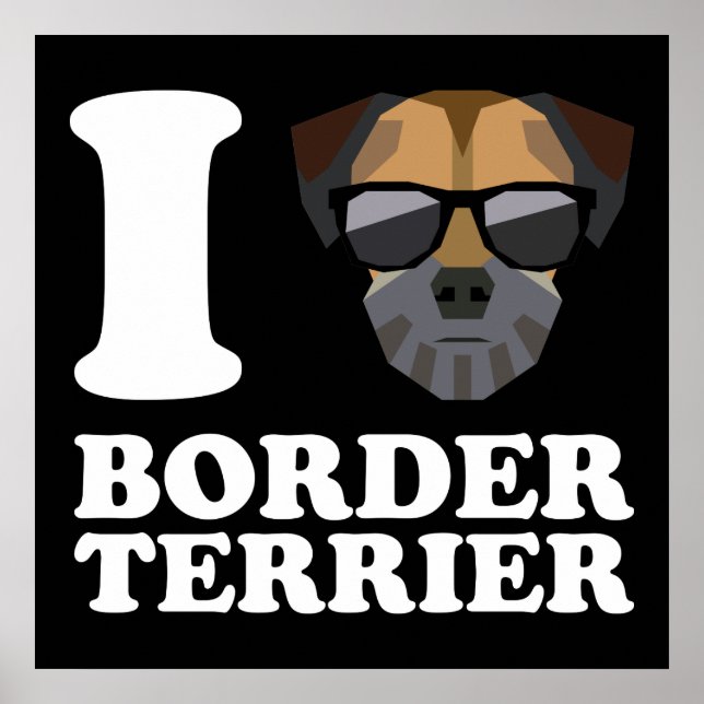 I Liebe Grenzgebiet Terrier -2- Poster (Vorne)