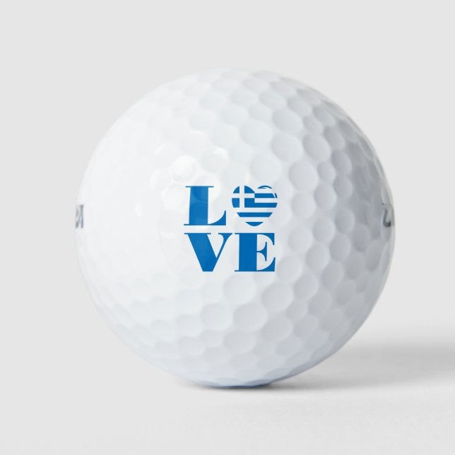 I Liebe Griechenland Golfball (Vorderseite)