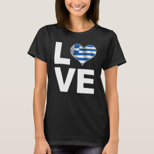 I Liebe Griechenland Herzenflagge Griechenland T-Shirt