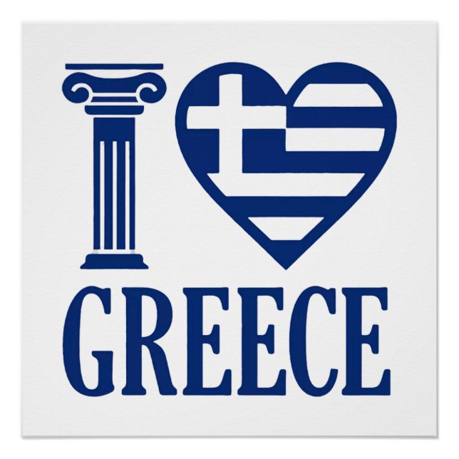 I Liebe Griechenland Poster (Vorderseite)