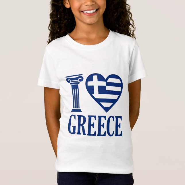 I Liebe Griechenland T-Shirt (Vorderseite)