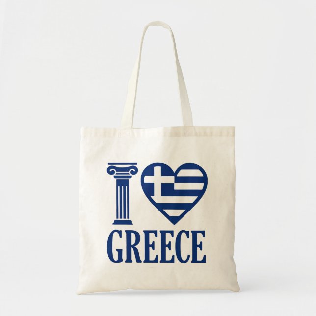 I Liebe Griechenland Tragetasche (Vorne)