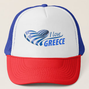 I Liebe Griechenland Trucker Hat Truckerkappe