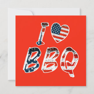 I Liebe GRILLEN, amerikanischer patriotischer Einl