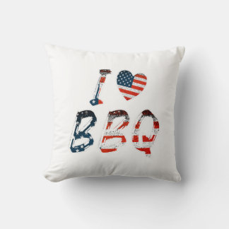 I Liebe GRILLEN, amerikanisches Patriotikum Kissen