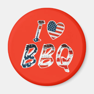 I Liebe GRILLEN, amerikanisches Patriotikum Magnet