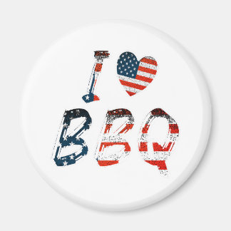 I Liebe GRILLEN, amerikanisches Patriotikum Magnet