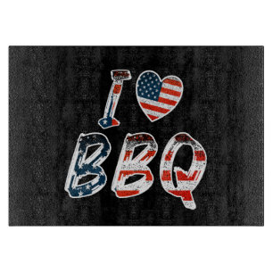 I Liebe GRILLEN, amerikanisches Patriotikum Schneidebrett