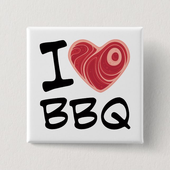 I LIEBE GRILLEN BUTTON (Vorderseite)