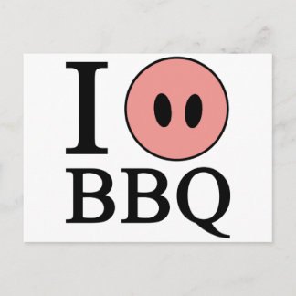 I Liebe GRILLEN Postkarte