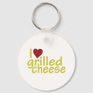 I Liebe Grillkäse Schlüsselanhänger