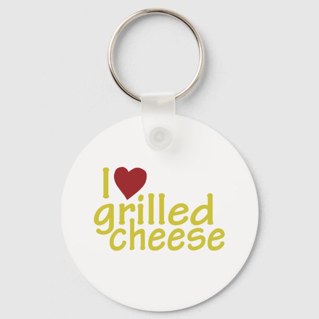 I Liebe Grillkäse Schlüsselanhänger (Vorderseite)