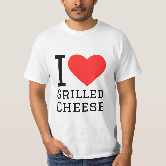 I Liebe Grillkäse T-Shirt (Vorderseite)