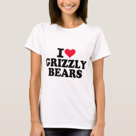 I Liebe Grizzlybären T-Shirt