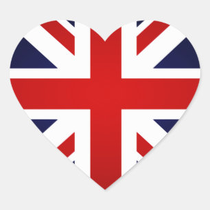 I Liebe Großbritannien - Herz-Aufkleber