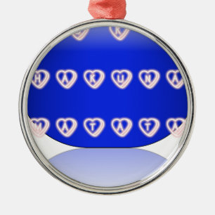 I Liebe Großbritannien Silbernes Ornament