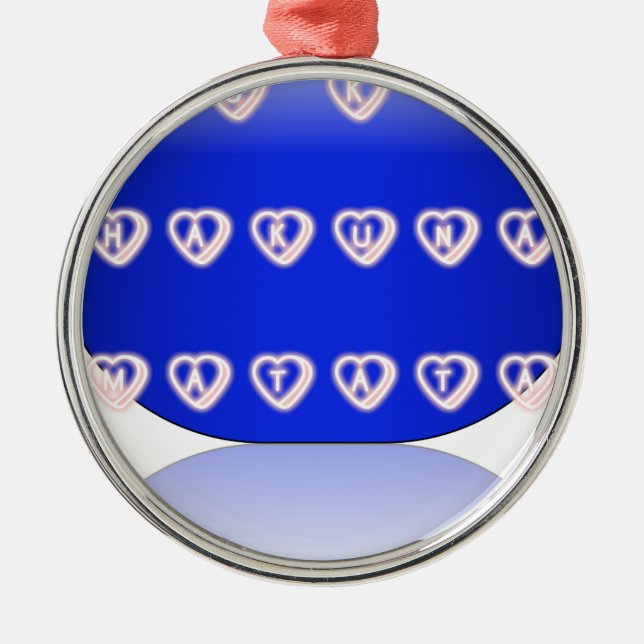 I Liebe Großbritannien Silbernes Ornament (Vorne)