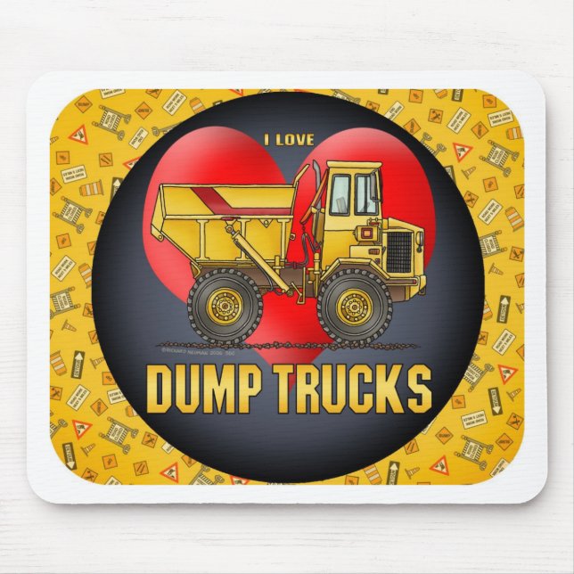 I Liebe-große Kipper-Mausunterlage Mousepad (Vorne)