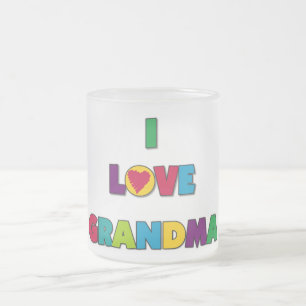 I Liebe-Großmutter-T - Shirts und Geschenke Mattglastasse