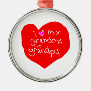 I Liebe-Großmutter und Großvater Ornament Aus Metall